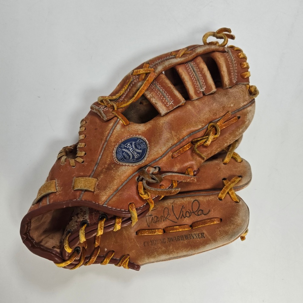 Spalding Baseball Glove Brown Frank Viola Cy Young Winner 42-543 Leather Sports